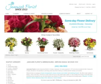 Omaha-Florist.com(Janousek Florist) Screenshot