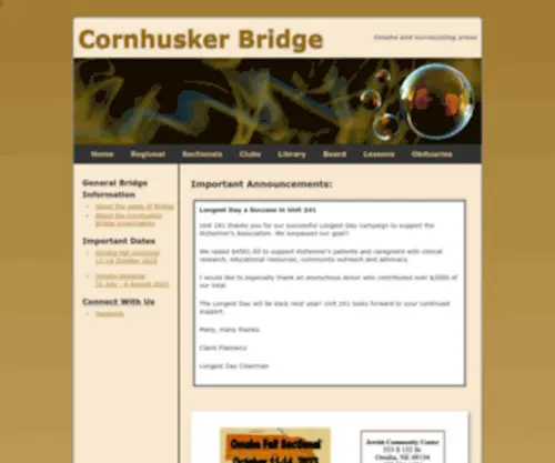 Omahabridge.org(Omaha Bridge) Screenshot