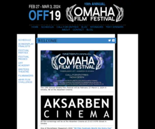 Omahafilmfestival.org(Omaha Film Festival) Screenshot