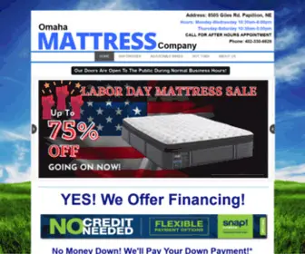 Omahamattresscompany.com(Omaha Matttress Company) Screenshot