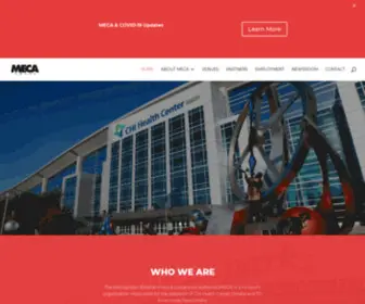 Omahameca.com(The Metropolitan Entertainment & Convention Authority (MECA)) Screenshot