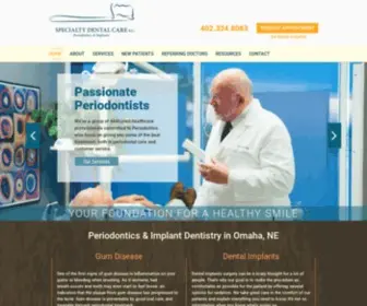 Omahaspecialtydental.com(Specialty Dental Care P.C. in Omaha) Screenshot