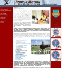 Omahaspine.com(Body In Motion) Screenshot