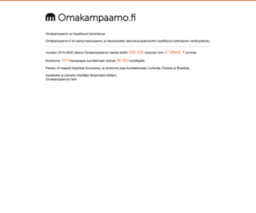 Omakampaamo.fi(Omakampaamo) Screenshot