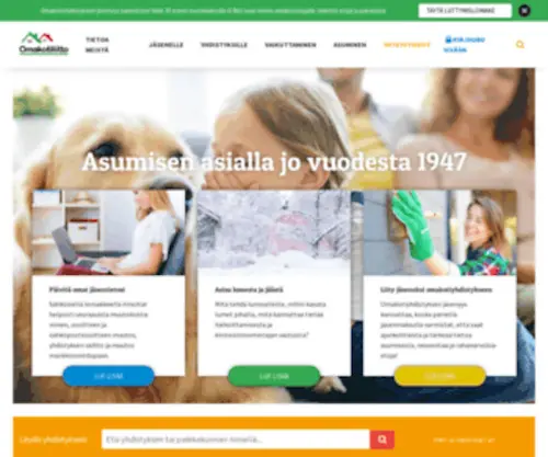 Omakotiliitto.fi(Omakotiliitto) Screenshot