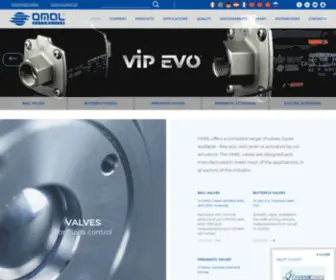 Omal.com(Industrial Valves) Screenshot