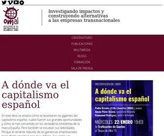 Omal.info(Observatorio de Multinacionales en América Latina) Screenshot