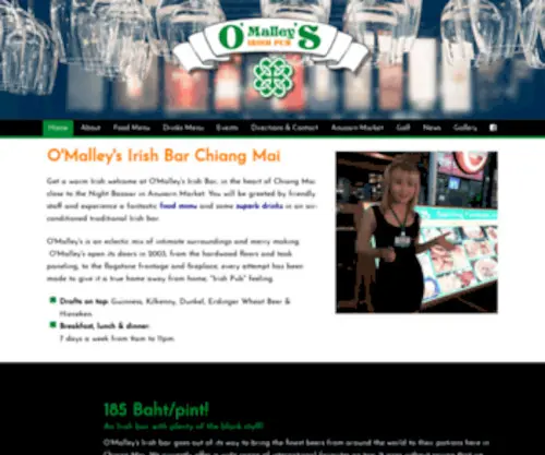 Omalleys-Thai.com(O’Malley’s Irish Bar and Restaurant) Screenshot