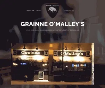 Omalleystavern.com(Grainne O'Malley's) Screenshot