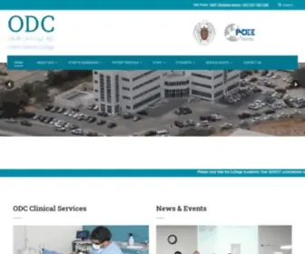 Omandentalcollege.org(Oman Dental College) Screenshot