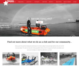 Omanubeach.co.nz(Omanu Beach Surf Life Saving Club) Screenshot