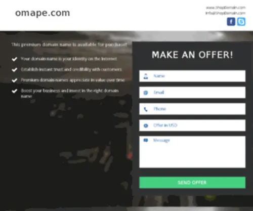Omape.com(Omape) Screenshot