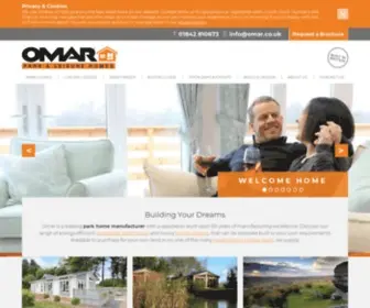 Omar.co.uk(Manufacturers of Residential Park & Off) Screenshot