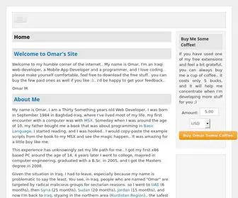Omar84.com(Omar's Site) Screenshot