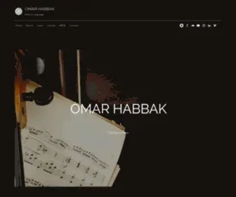 Omarhabbak.com(Omar Habbak) Screenshot