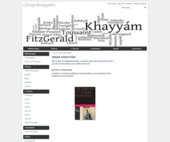 Omarkhayyamnederland.com(KHAYYÁM) Screenshot