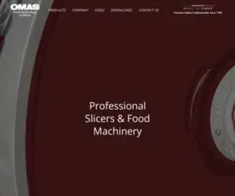 Omas1949.com(OMAS Professional slicers & Food Machinery) Screenshot