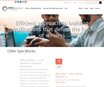 Omaspecworks.org(For a Connected World) Screenshot