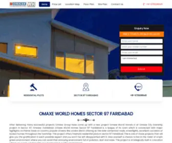 OmaxeWorldhomes.net.in(Omaxe World Homes Sector 97 Faridabad) Screenshot