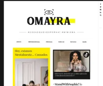 Omayraramirez.com(#Cosasqueveoporah) Screenshot