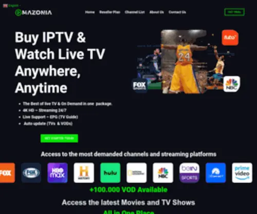 Omazonia.com(GET IPTV SUBSCRIPTION) Screenshot