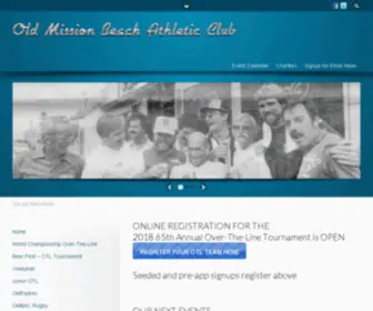 Ombac.org(Old Mission Beach Athletic Club) Screenshot