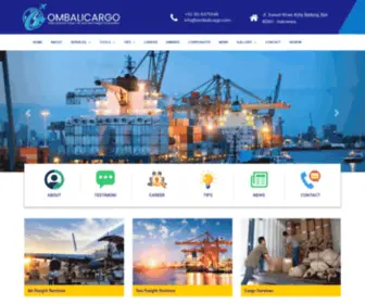 Ombalicargo.com(Om Bali Cargo) Screenshot