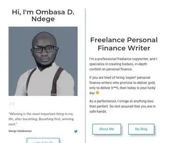 Ombasa.com(Personal Finance Writer) Screenshot