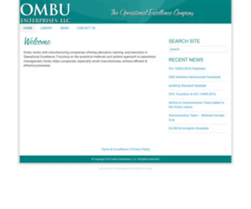 Ombuenterprises.com(The Operational Excellence Company) Screenshot