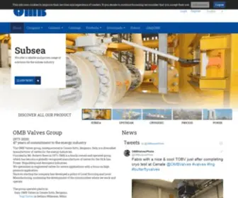 Ombvalves.com(OMB Valves SpA) Screenshot