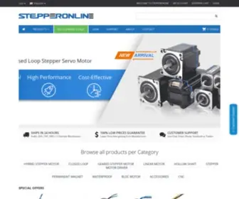 OMC-Stepperonline.com(Stepper Motor & Stepper Motor Driver) Screenshot