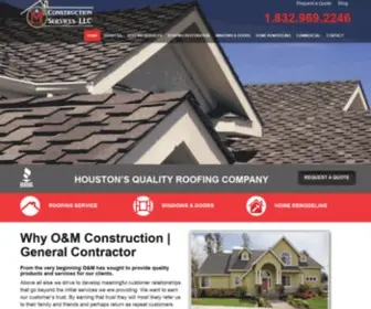 Omconstructionhtx.com(O&M Construction Services LLC) Screenshot