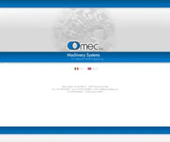 Omec-Holding.com(Omec srl) Screenshot