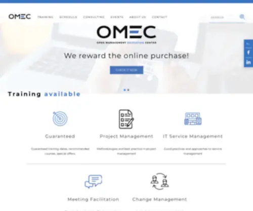 Omec.pl(Open Management Education Center) Screenshot