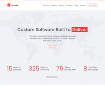 Omedia.ge(Custom Software Development from Eastern Europe) Screenshot