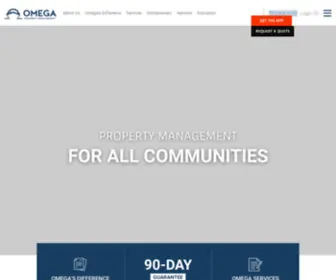 Omega-MGT.com(HOA Management Services) Screenshot