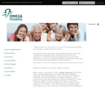 Omega-Pharma.com(Omega Pharma) Screenshot