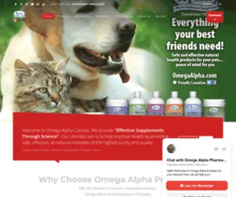 Omegaalpha.ca(Effective Supplements Through Science) Screenshot