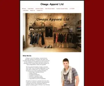 Omegaapparel.com(Omega Apparel Ltd) Screenshot