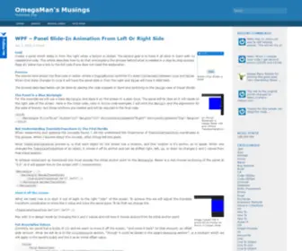 Omegacoder.com(OmegaMan's Musings) Screenshot