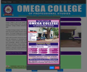 Omegacollege.in(Omega College Of Professional Studies) Screenshot