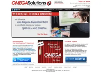 Omegacomminc.com(E-Commerce SEO Web Hosting Web Development Computer Repair Networking Omega Solutions Southington CT) Screenshot