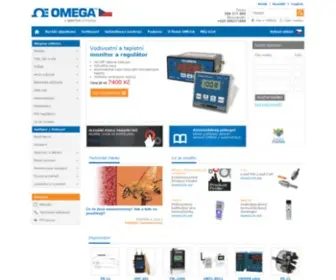 Omegaeng.cz(OMEGA Engineering) Screenshot
