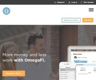 Omegafi.com(Technology Tools for Greek Organizations) Screenshot