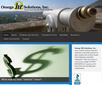 Omegahrsolutions.com(Our HR site) Screenshot