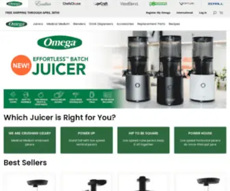 Omegajuicers.com(Omega Juicers) Screenshot