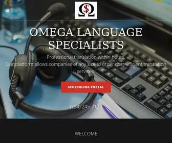 Omegalanguagespecialists.com(OMEGA LANGUAGE SPECIALIST) Screenshot