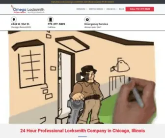 Omegalocksmith.com(Professional Locksmith in Chicago) Screenshot