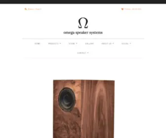 Omegaloudspeakers.com Screenshot