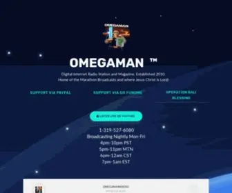 Omegamanradio.com(Official Website of OMEGAMAN RADIO) Screenshot